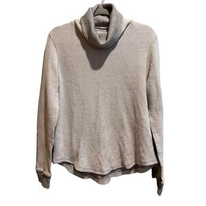 NWOT Sol‎ Angeles Turtle Neck Waffle Knit Long Sleeve Shirt